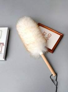 1 件，带手柄羊毛除尘掸，防静电家用除尘刷，超柔软扫地刷，除尘刷，适用于沙发、家具、汽车、卧室、清洁用品、清洁工具、返校用品 - 彩色 - 查看 4