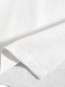 SHEIN Tie Front Cardigan - White - View 3