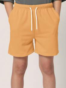SUMWON Oversized Logo-Buchstabendruck, Streetwear, Sommer, Jugendmode, lässig, kurzärmlig, Rundhalsausschnitt, bequem, Lässig, Koordinaten, Alltag, Schule