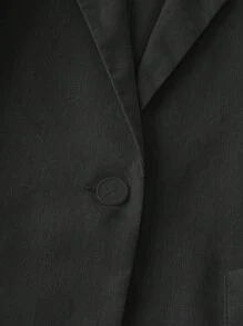 Regalyn Blazer informal de talla grande para mujer, de color liso y delgado, para oficina