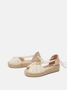 Styleloop Women's Woven Rope Platform Wedge Sandals, Vacation Style BOHO Chic Retro American Western Music Festival Party Thick Bottom Shoes