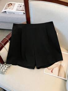 Regalyn 2 pezzi Set di top con maniche a campana e pantaloncini con fiocco, taglie forti, per donne in estate, minimalista, giovane, elegante, adatto per vacanze e uscite