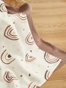 Cozy Pixies 2 piezas/paquete Mantas de muselina ligeras y transpirables para bebé con estampado arcoíris y caqui, certificadas Oeko-Tex - Multicolor - Ver 8