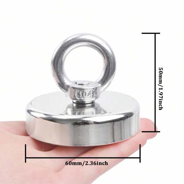 SHEIN Fishing Magnet, Powerful Magnet Fishing, 100 KG Pulling Force,