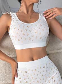 SHEIN 1 pieza Sujetador inalámbrico para mujer, sujetador cómodo para usar en primavera, verano y todo el año - Blanco - Ver 3