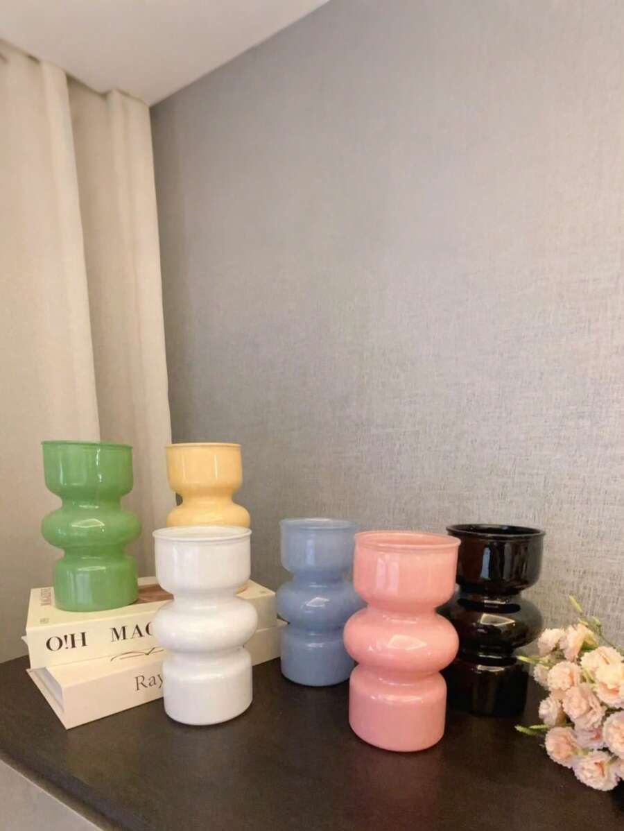 One Piece Glass Vases For Flowers For Home Decor, Holiday Gifts,Home Decor,Flower Vase,Centerpiece,Table Decor Back To School Room Decor School Supplies - Multicolor - View 1