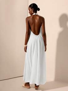 Zivah Váy hở lưng cổ chữ V sâu họa tiết màu trắng mới mùa xuân/hè 2025, phù hợp cho các lễ hội âm nhạc, lễ Phục sinh, ngày lễ Thánh Patrick, phương Tây, du mục, sinh nhật, tốt nghiệp, trường học, trang phục hàng ngày, thường ngày, kỳ nghỉ, du lịch du thuyền, bãi biển, tắm nắng, lan truyền, trang phục đường phố, khách dự tiệc cưới theo phong cách Bohemian, đi làm, ăn trưa, sân bay - trắng - Xem 2