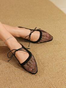 Styleloop Sandalias de plataforma con cuña y tachuelas de estilo romano retro para mujer - Negro - Ver 5