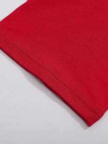 SHEIN 字母印花短袖T恤图案T恤女式上衣