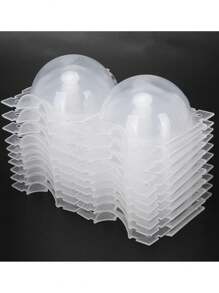 6pcs/12pcs/18pcsReusable Plant Rooting Device, Air Layering Pods, Plant Rooting Grow Box, High Pressure Propagation Ball Grafting Device Botany Root Controller Garden Plant Rooter Box, (Black/White), 2inch