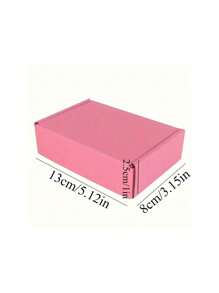 SHEIN 10 piezas Cajas de embalaje de papel corrugado extra duro de 3 capas color rosa, Tamaño: 5,12 x 3,15 x 1 pulgada 10 piezas 5,12 x 3,15 x 1 pulgada Pequeñas cajas de envío por correo, Cajas de cartón corrugado pequeñas para empacar negocios, artesanías, festivales, regalos de Navidad (Rosa)