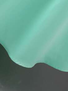 SHEIN Glamorique Kids Tween Girls Elegant Glamorous Summer Dress, Bow Backless Design, Wearing Shows Sweet & Cute Style Mint Green Dress For Girls - Green - View 3