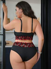 QuietHaus Set de 2 sujetadores inalámbricos con aplicaciones de encaje para tallas grandes - Multicolor - Ver 2