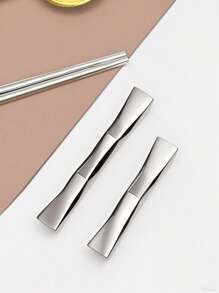 1pc Stainless Steel Chopstick Holder, 304 Stainless Steel Chopstick Holder, Spoon Holder, Knife And Fork Holder - Silver - View 4