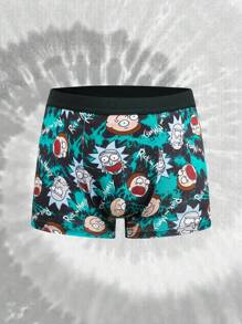 Rick and Morty X SHEIN Cuecas Boxer Estampa Cartoon para Homens