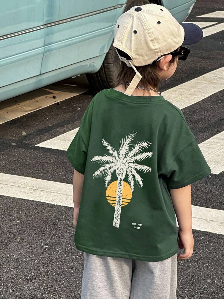 Young Boys T-Shirt, Fall Clothes Vacation