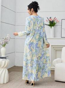 Yasmyna 女式简约百搭花卉印花长袖连衣裙 - 彩色 - 查看 2