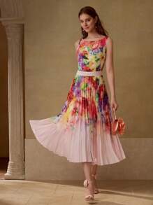 MOTF PREMIUM Abito plissettato con stampa floreale - Multicolore - Visualizzare 7