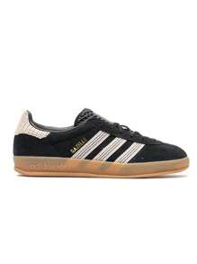 Adidas Gazelle Indoor Women's Sneakers Core Black / Wonder White / Gum JI2755 - 核心黑/奇蹟白/口香糖 - 查看 1