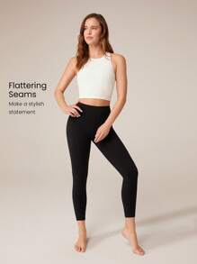 GLOWMODE FeatherFit™ Mesh Back Cropped Performance Tank Top Low Impact Yoga Daily Gym