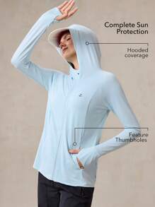 OutZeal UV Protection UPF50+ Packable Quick-Dry Breathable Mesh Sun-Proof Jacket Hiking Camping