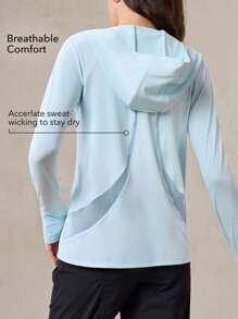 OutZeal UV Protection UPF50+ Packable Quick-Dry Breathable Mesh Sun-Proof Jacket Hiking Camping