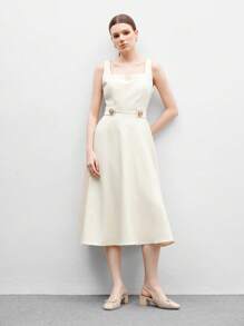 CUCCOO BIZCHIC 女士经典杏色皮革蝴蝶结后跟带高跟鞋，低跟休闲鞋，适合通勤、约会、派对、圣诞节等场合。 - 杏色 - 查看 9