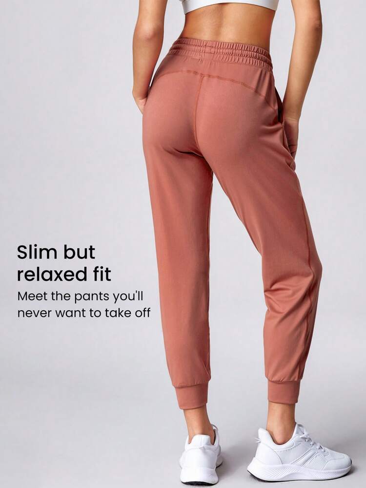 24" Cloudknit Fitted Drawstring Pocket Sweatpants Ankle Length