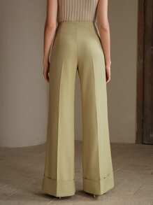 Anewsta 女士现代时尚宽松优雅阔腿裤西装裤