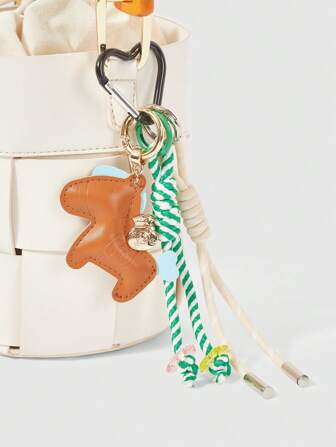 Kawaii 1 pièce Breloque de sac rembourré zèbre noir et blanc Street Fashion