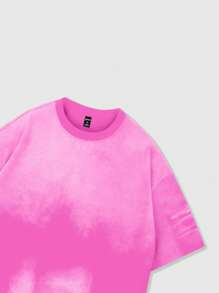 ROMWE MEN Grunge Punk Camiseta de manga corta de cuello redondo con lavado vintage para hombre, regalo de novio de estilo de moda callejera