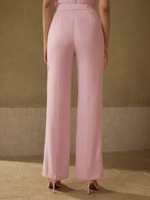 MOTF PREMIUM PRESS CREASE EMBROIDERY PANTS