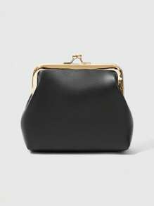ROMWE Goth Monedero portátil de estilo gótico con estampado de ojos de moda