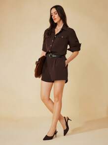 CUCCOO BASICS Sepatu hak tinggi tanpa bagian belakang, nyaman, bernapas, dan serbaguna, model ujung runcing, berbahan rajut warna kopi untuk wanita, cocok untuk Natal. - Coffee Brown - View 10
