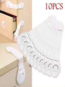 1/5/10 Piece Cabinet Lock, Baby-Proof Drawer Lock, Finger Pinching Prevention, Buckle Design