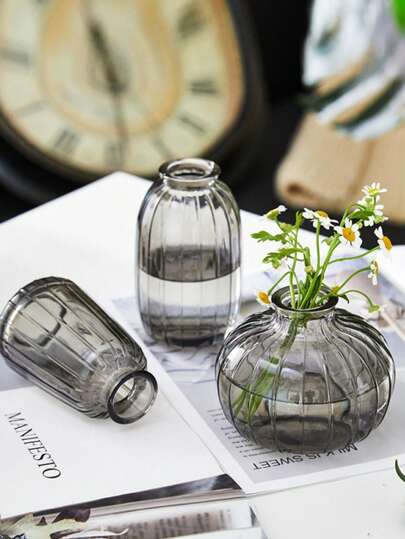 Creative Mini Hydroponic Glass Flower Vase Groen Plants Fresh Flowers Tafel ation view 2