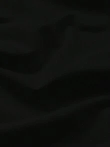 SHEIN EZwear Áo thun tay ngắn in chữ thường ngày cho nữ, mùa hè - màu đen - Xem 7