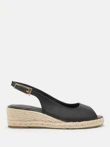 CUCCOO CURVES 加大码宽版凉鞋，厚底绳趾环，后带，夏季度假凉鞋