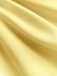 Elamini Đầm đuôi cá cổ yếm màu vàng thanh lịch không tay, mùa hè - Vàng nhạt - Xem 4