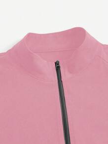 TaskEZ 长袖撞色拉链口袋制服夹克