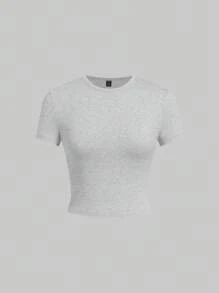 SHEIN EZwear 5件装基本款纯色修身T恤背心 - 彩色 - 查看 7