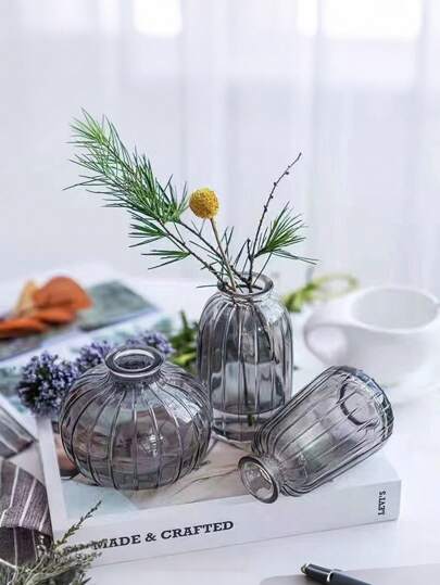 Creative Mini Hydroponic Glass Flower Vase Groen Plants Fresh Flowers Tafel ation view 4