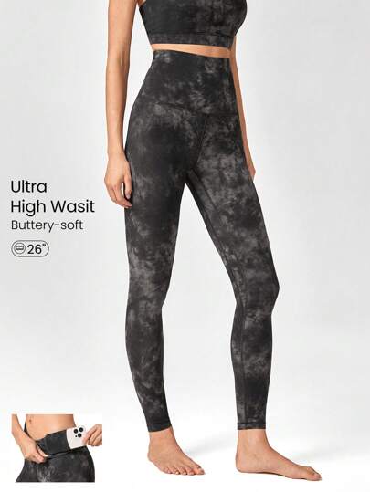 GLOWMODE Mallas de cintura extra alta con bolsillos FeatherFit™ de 26"