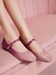 CUCCOO DOLLMOD Zapatos planos de mujer de moda con degradado rojo dulce - Rojo - Ver 2