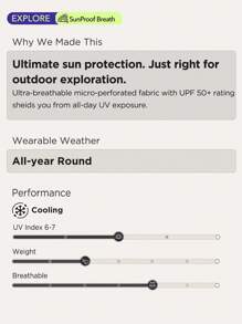 OutZeal UV Protection UPF50+ Packable Quick-Dry Breathable Mesh Sun-Proof Jacket Hiking Camping