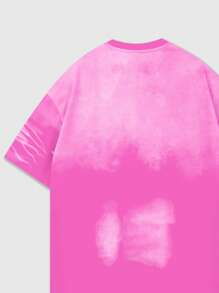 ROMWE MEN Grunge Punk Camiseta de manga corta de cuello redondo con lavado vintage para hombre, regalo de novio de estilo de moda callejera