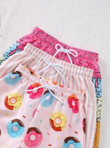 Young Boy 3pcs/Set Outdoor Beach Shorts - Multicolor - View 5
