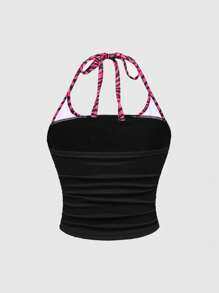 ROMWE J-Fashion Y2K 水钻星星装饰露背大码衬衫