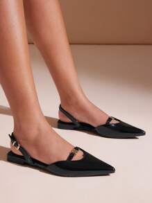 SHUZIA Ballerine da donna con punta affusolata, morbide e comode, con slip-on