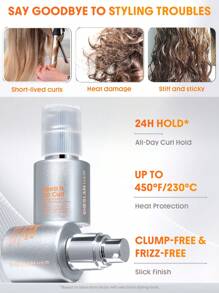 SHEGLAM HAIR Keep It Up Curl Protect & Hold 2-In-1 Styling Treatment، كريم تصفيف، تسريحات ناعمة، تحضير تصفيفات لامعة، تحديد تجعيدات الشعر، التخلص من التجعد، بلسم يترك على الشعر مع حماية من الحرارة، حماية من الحرارة حتى 450 درجة فهرنهايت/230 درجة مئوية، خالٍ من التكتل والتجعد، حسّني مظهر شعرك، قوام خفيف، امتصاص سريع، Rose Doux لتصفيف الشعر تخرُّج عيد ميلاد عطلة Summer يسقط Autumn Y2K باهِظ موضة نحيف ماكياج مستحضرات التجميل حزب شاطئ يسافر التخييم في الهواء الطلق مدرسة حرم الجامعة رحلة المهرجانات ديكور هدية حاضر وَردَة بنت كوسبلاي أفضل لون سحر الاهتزاز لون القرنفل مكبس الشعر العناية بالشعر شعر وافل عطر